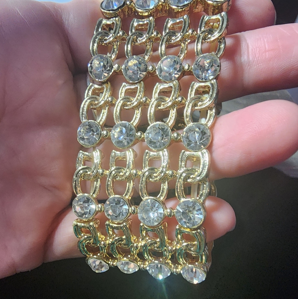 Rhinestone stretch Bracelet - Picture 7 of 7